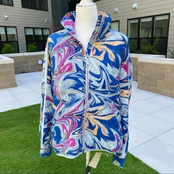 NWT Free People Printed Pippa Packable Puffer Jacket FP Movement Small - Picture 3 of 13